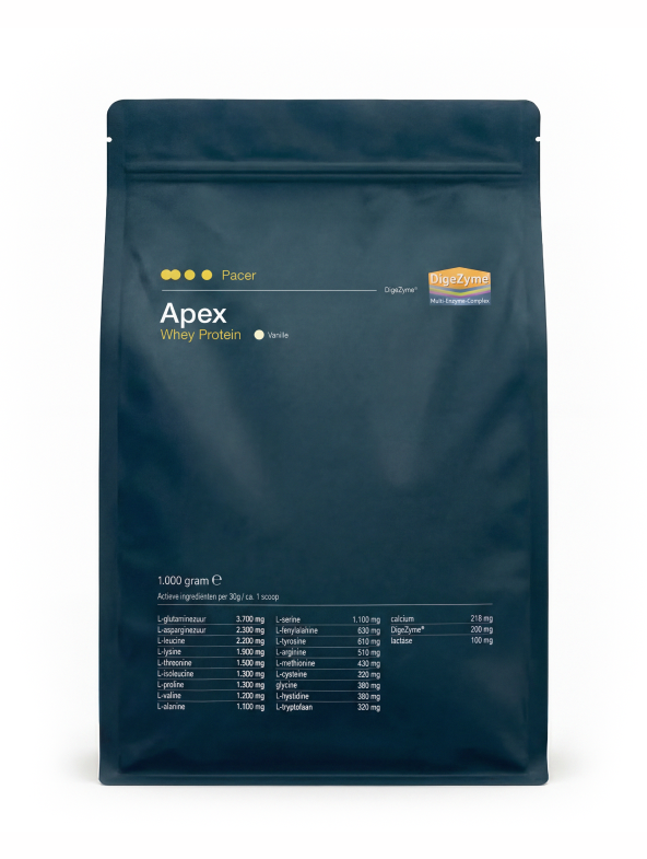 Supplement verpakking op witte achtergrond, AI productfotografie voor webshop