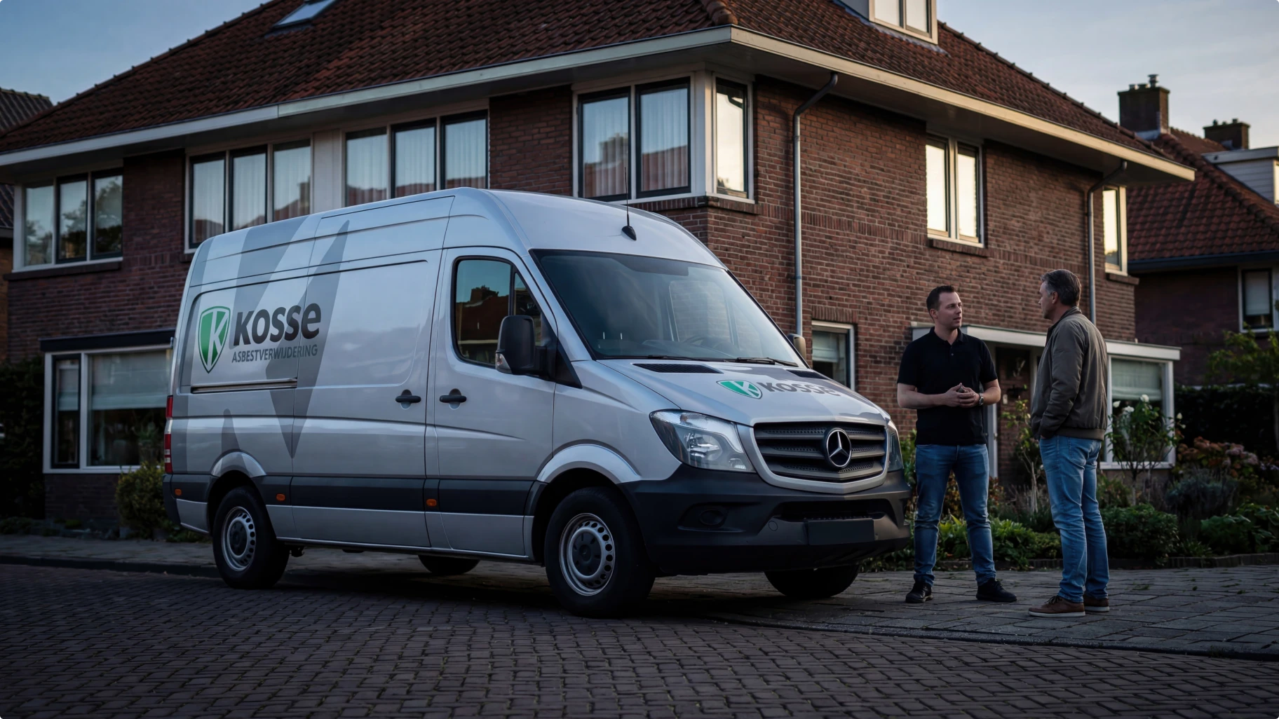 AI campagne fotografie van bestelbus voor zakelijk merk